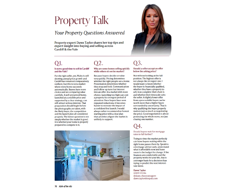 Style of the City, Autumn 2026: Property Talk, Dawn Taylor answers readers’ questions